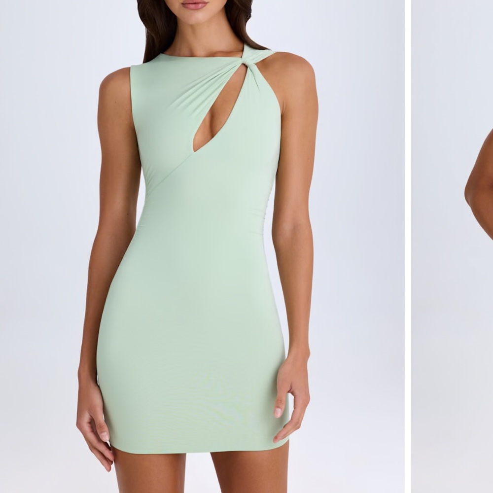 Mint Green Cutout Dress